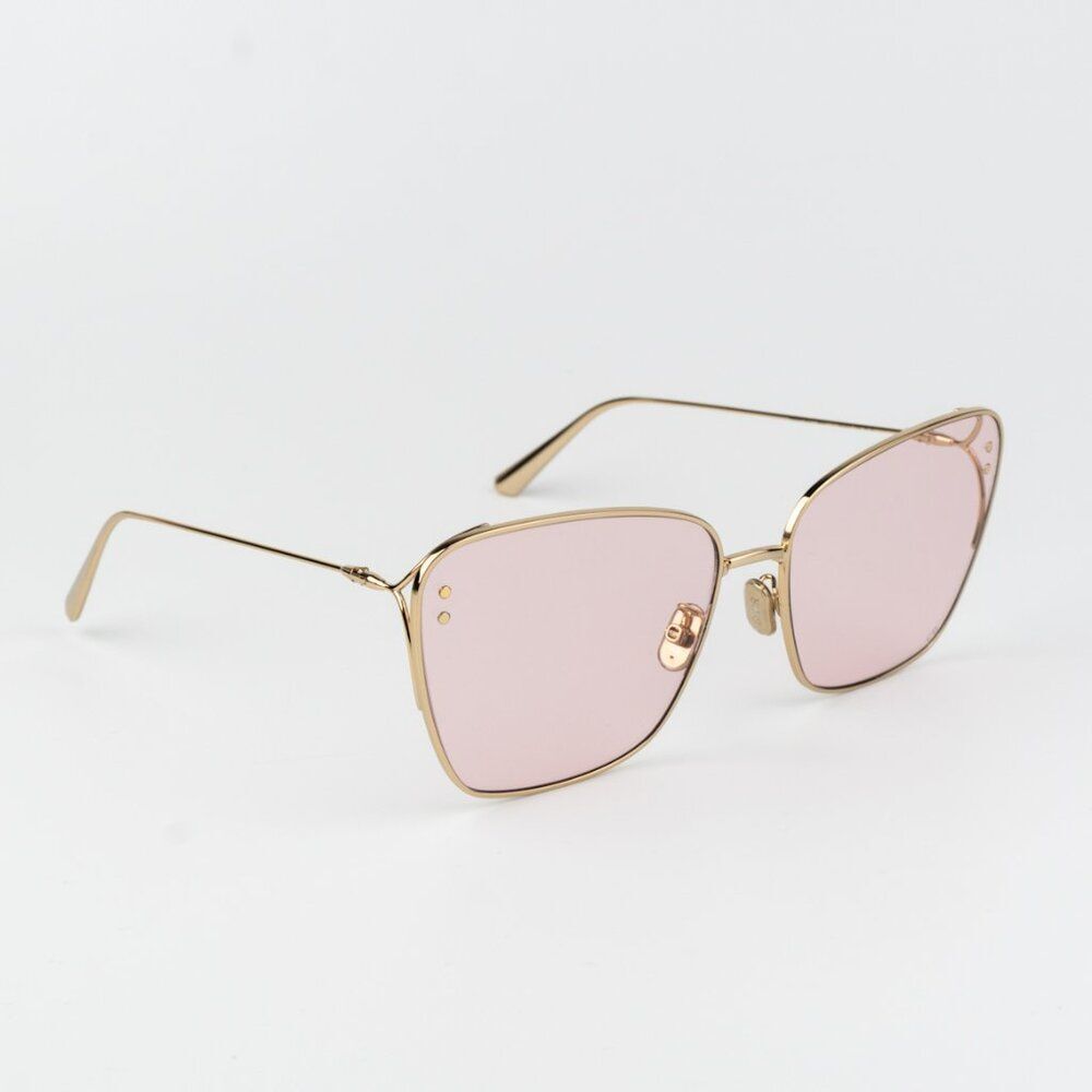 Dior MISDIOR B2U Women Sunglasses Gold Pink Butterfly CD40095U 10Y BRAND NEW - Picture 5 of 14